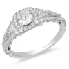 Enchanted Disney Fine Jewelry 14K White Gold with 1 CTTW Rapunzel Engagement Ring