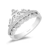 Enchanted Disney Fine Jewelry Sterling Silver with 1/4 CTTW Diamond Majestic Princess Ring