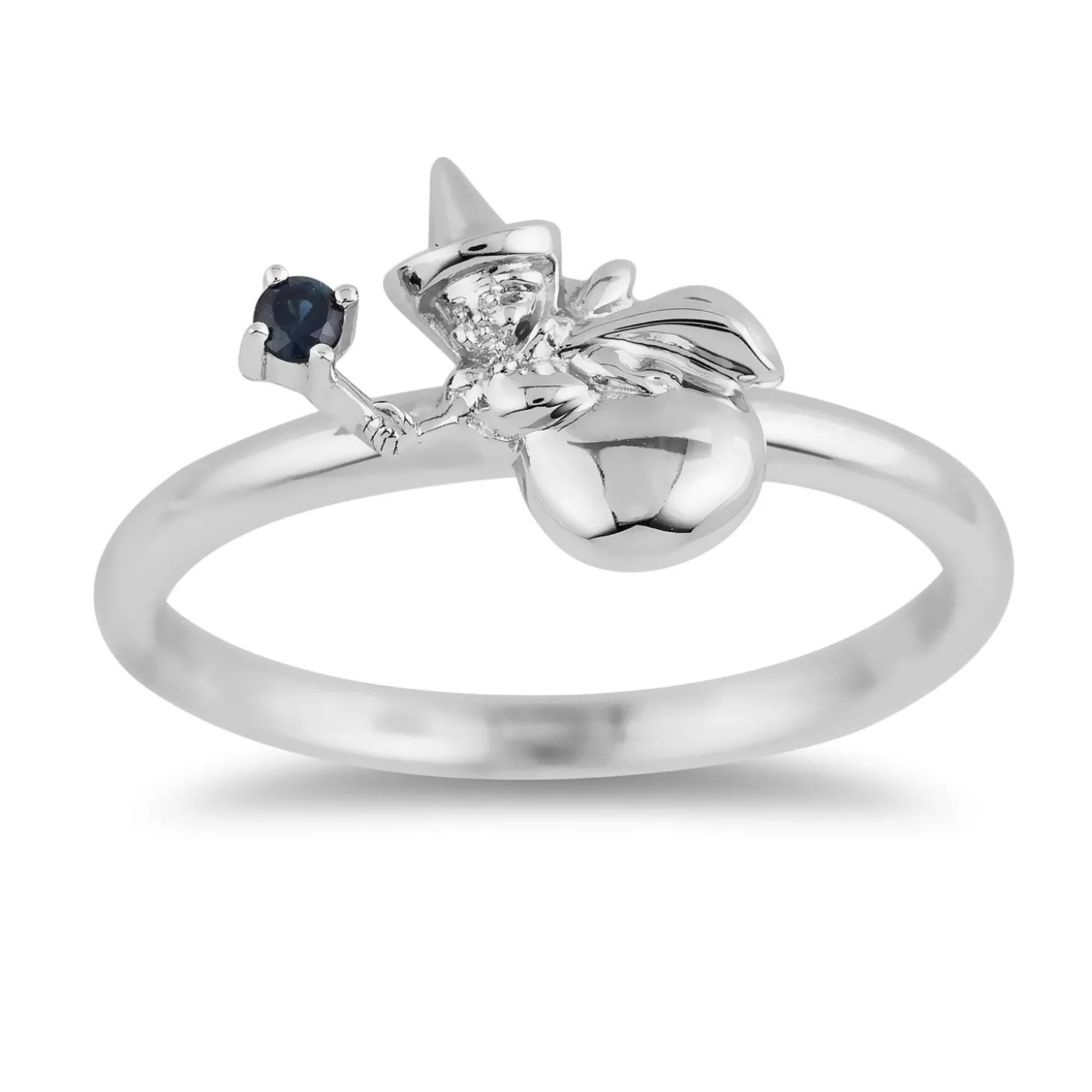 Enchanted Disney Fine Jewelry Sterling Silver Blue Sapphire Aurora Merriweather Ring