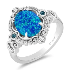 Enchanted Disney Fine Jewelry Sterling Silver with Dimond Accents Cinderella Ring