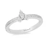 Enchanted Disney Fine Jewelry Sterling Silver 1/10 CTTW Cinderella Ring