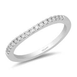 Enchanted Disney Fine Jewelry 10K White Gold 1/6 CTTW Ariel Wedding Ring