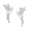 Enchanted Disney Fine Jewelry Sterling Silver 1/10 CTTW Tinker Bell Earrings