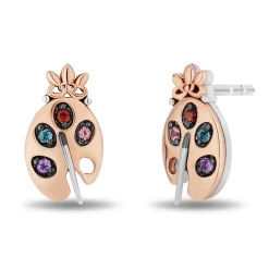 Enchanted Disney Fine Jewelry 14K Rose Gold Over Sterling Silver Rapunzel Earrings