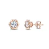 Enchanted Disney Fine Jewelry 14K Rose Gold with 1/2 CTTW Diamond Belle Solitaire Earrings