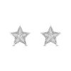 Enchanted Disney Fine Jewelry Sterling Silver with 1/5 CTTW Diamonds Tinker Bell Earrings