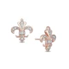 Enchanted Disney Fine Jewelry 10K Rose Gold 1/20 CTTW Aurora Earrings