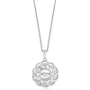 Enchanted Disney Fine Jewelry Sterling Silver Diamond Accent Merida Dancing Pendant Necklace