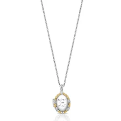 Enchanted Disney Fine Jewelry 14K Yellow Gold over Sterling Silver with Diamond Accent Snow White Pendant Necklace