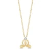 Enchanted Disney Fine Jewelry 14K Yellow Gold Over Sterling Silver Diamond Accent Cinderella Carriage Pendant Necklace