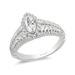 Enchanted Disney Fine Jewelry 14K White Gold 1 1/3 CTTW Pocahontas Engagement Ring