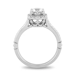 Enchanted Disney Fine Jewelry 14K White Gold with 1 CTTW Diamonds Majestic Princess Engagement Ring
