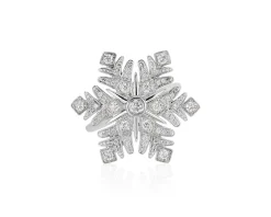 Enchanted Disney Fine Jewelry 14K White Gold with 1/2 CTTW Elsa Snowflake Ring