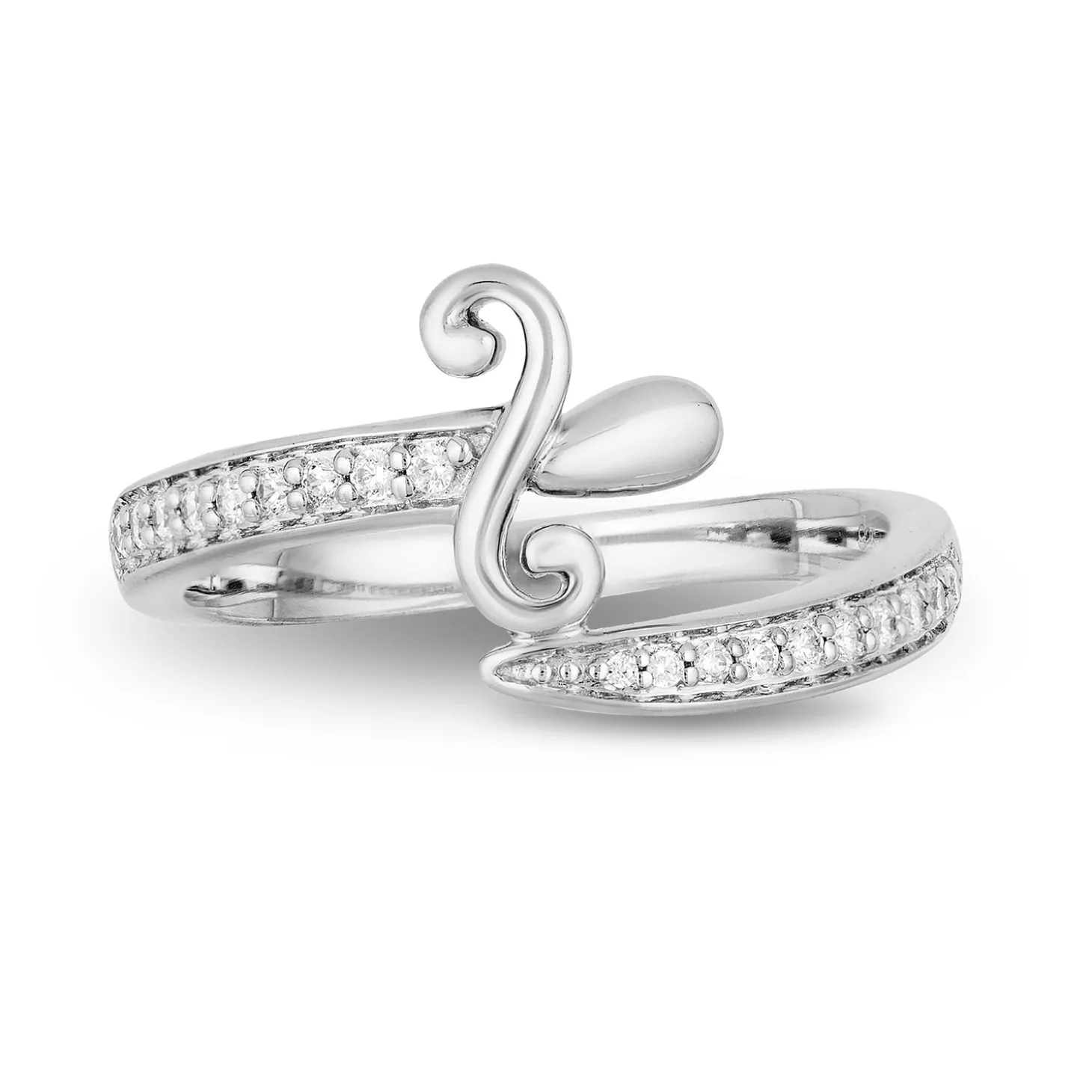 Enchanted Disney Fine Jewelry Sterling Silver 1/8 CTTW Snow White Evil Queen Ring