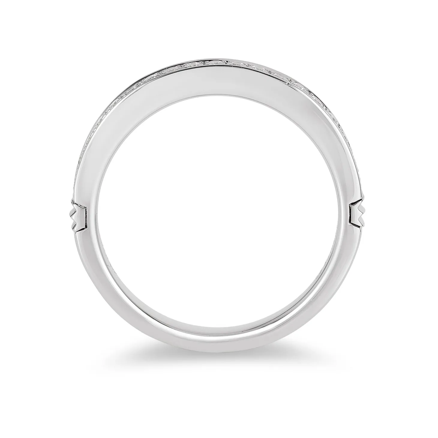 Enchanted Disney Fine Jewelry 14K White Gold 1/5 CTTW Majestic Princess Anniversary Band