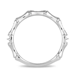 Enchanted Disney Fine Jewelry 10K White Gold 1/20 CTTW Diamond Mulan Fashion Ring