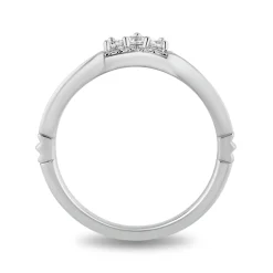 Enchanted Disney Fine Jewelry 14K White Gold with 1 CTTW Diamonds Majestic Princess Bridal Set