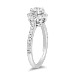 Enchanted Disney Fine Jewelry 14K White Gold with 1 CTTW Diamonds Majestic Princess Engagement Ring