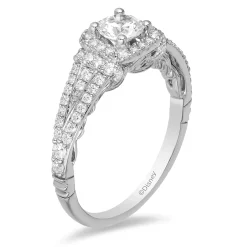 Enchanted Disney Fine Jewelry 14K White Gold with 1 CTTW Rapunzel Engagement Ring