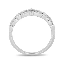Enchanted Disney Fine Jewelry Sterling Silver with 1/4 CTTW Diamond Majestic Princess Ring