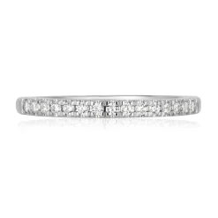 Enchanted Disney Fine Jewelry 14K White Gold and Rose Gold with 1/2 CTTW Ariel Shell Bridal Set