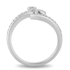 Enchanted Disney Fine Jewelry Sterling Silver 1/8 CTTW Snow White Evil Queen Ring