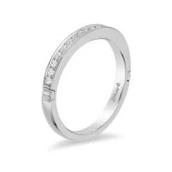 Enchanted Disney Fine Jewelry 14K White Gold 1/5 CTTW Majestic Princess Anniversary Band