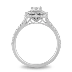 Enchanted Disney Fine Jewelry 14K White Gold with 1/2 CTTW Diamond Elsa Engagement Ring