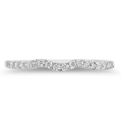 Enchanted Disney Fine Jewelry 14K White Gold and Rose Gold with 3/4 CTTW Belle Rose Bridal Set