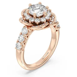 Enchanted Star Lab Grown Diamond Belle Rose Engagement Ring