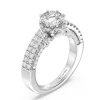 Enchanted Star Lab Grown Diamond 14K Gold Cinderella Double Shank Engagement Ring