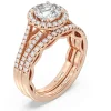 Enchanted Star Lab Grown Diamond 14K Gold Cinderella Engagement Ring Set