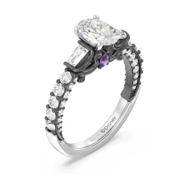 Enchanted Star Lab Grown Diamond 14K Gold Ursula Amethyst Peek-a-Boo Engagement Ring