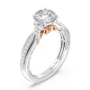 Enchanted Star Lab Grown Diamond 14K Gold Belle Rose Engagement Ring