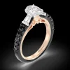 Enchanted Star Lab Grown Diamond 14K Gold Evil Queen Two Tone Engagement Ring