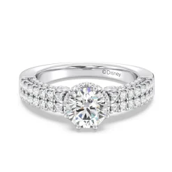 Enchanted Star Lab Grown Diamond 14K Gold Cinderella Double Shank Engagement Ring