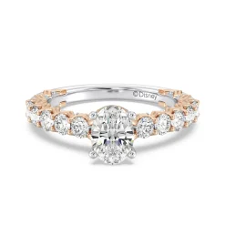 Enchanted Star Lab Grown Diamond 14K Gold Sleeping Beauty 65th Anniversary Celebration Aurora Engagement Ring