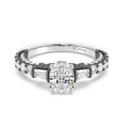Enchanted Star Lab Grown Diamond 14K Gold Ursula Amethyst Peek-a-Boo Engagement Ring