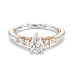 Enchanted Star Lab Grown Diamond 14K Gold Jasmine Three Prong Engagement Ring