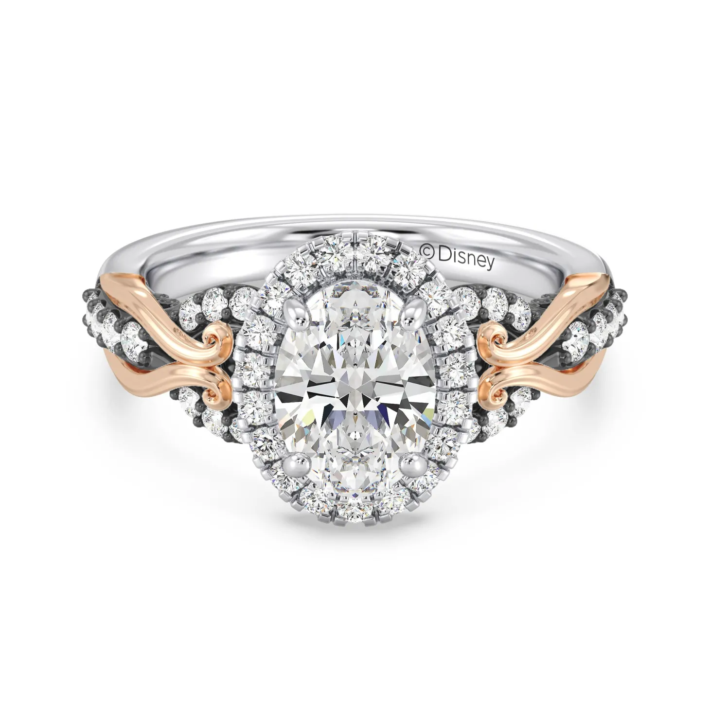 Enchanted Star Lab Grown Diamond 14K Gold Ursula Halo Engagement Ring