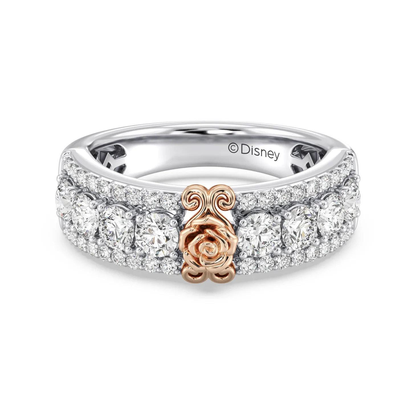 Enchanted Star Lab Grown Diamonds Belle Rose Anniversary Band