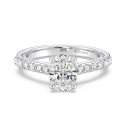 Enchanted Star Lab Grown Diamond 14K Gold Aurora Engagement Ring with Hidden Accent Details