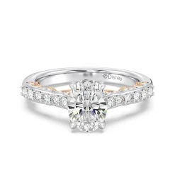 Enchanted Star Lab Grown Diamond 14K Gold Belle Rose Engagement Ring