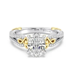 Enchanted Star Lab Grown Diamond 14K Gold Belle Vintage Engagement Ring