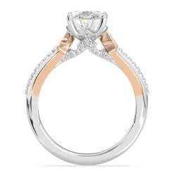 Enchanted Star Lab Grown Diamond 14K Gold Aurora Split Shank Engagement Ring