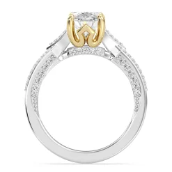Enchanted Star Lab Grown Diamond 14K Gold Aurora Crown Engagement Ring