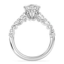 Enchanted Star Lab Grown Diamond 14K Gold Cinderella Filigree Engagement Ring