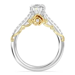 Enchanted Star Lab Grown Diamond 14K Gold Belle Rose Engagement Ring