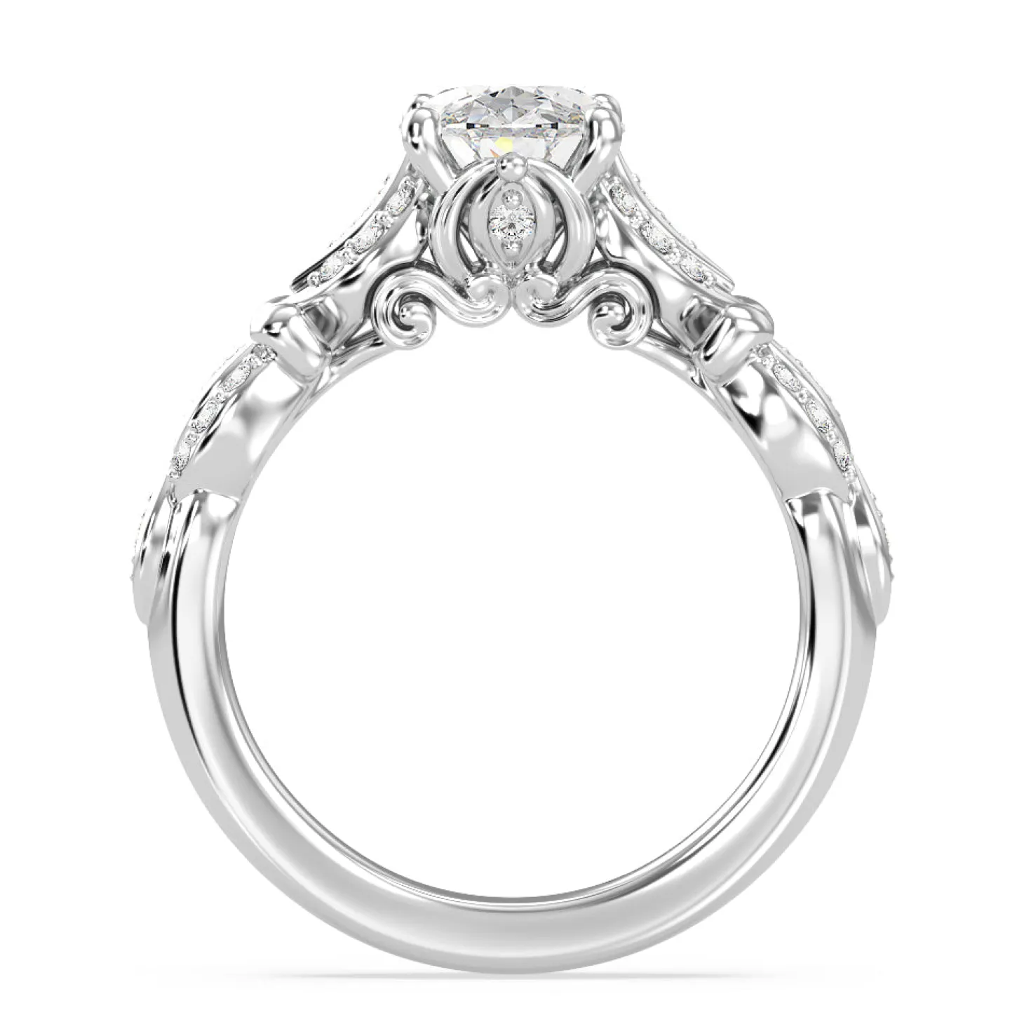 Enchanted Star Lab Grown Diamond Cinderella Carriage Engagement Ring
