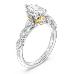 Enchanted Star Lab Grown Diamond 14K Gold Ariel Seashell Engagement Ring